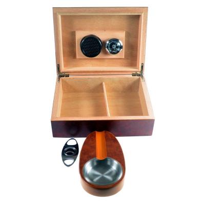 Dark Rosewood Humidor Beginners Set - 25 cigar Capacity